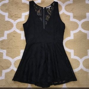 Black Lace Romper